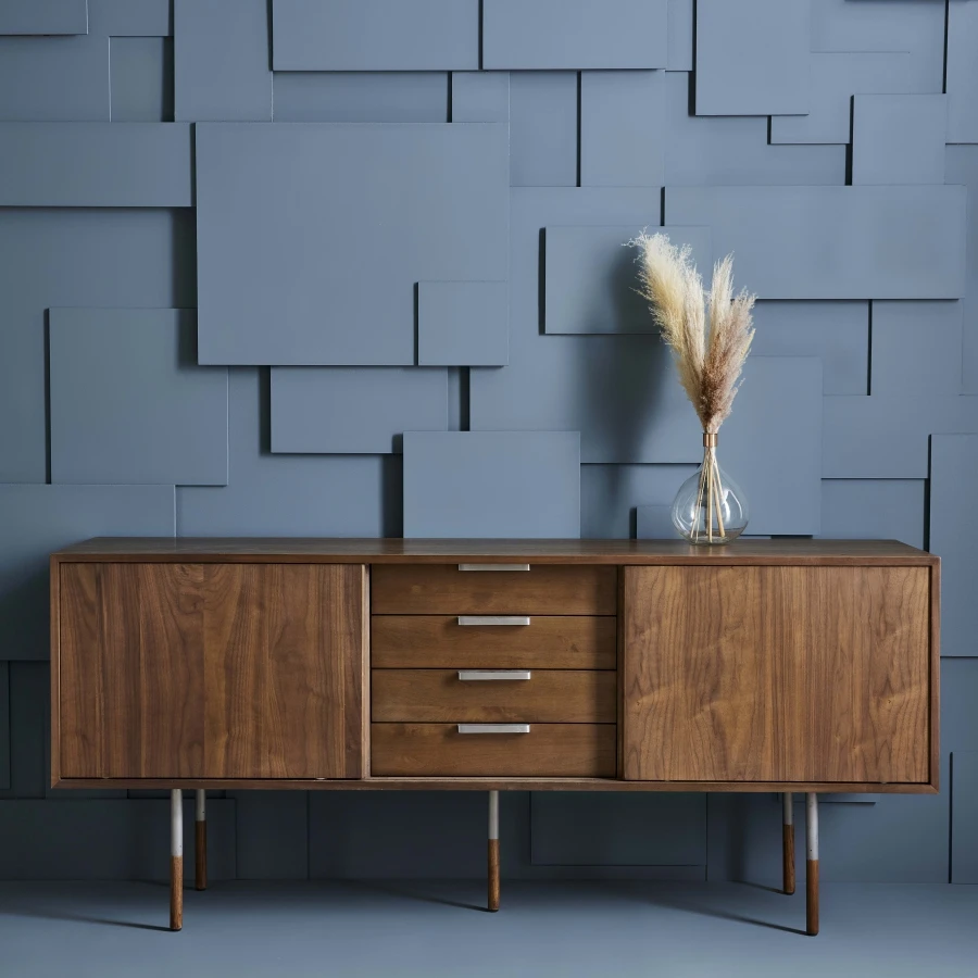 Buffet Bas 2 Portes 4 Tiroirs Chêne Alturas – Image 2