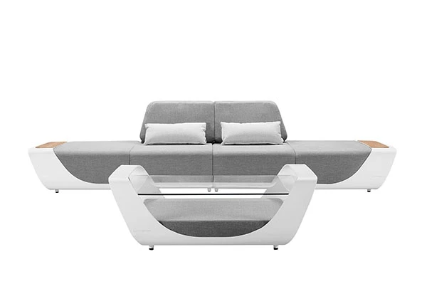 Chauffeuse D'Angle Elite Coussins Gris – Image 2