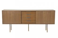 Buffet Bas 2 Portes 4 Tiroirs Chêne Alturas