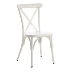 Chaise De Jardin Alu Blanc Bourdon (Indoor/Outdoor)