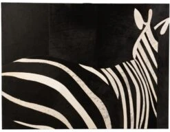 Cadre Rectangulaire Zèbre Cuir Noir/Blanc Jline By Jolipa