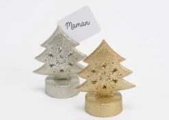 Portes Noms Sapin Argent Et Or ( X 12 )