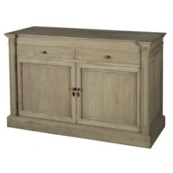 Buffet Bas 2 Portes Hausmann Chêne Massif