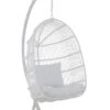 Chaise Suspendue Ovale Métal Blanc (Outdoor)
