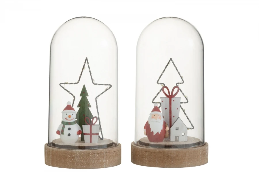 2 Cloches Sapin Noël Etoile Leds – Image 3