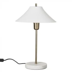 Lampe De Table Sofia Marbre Blanc
