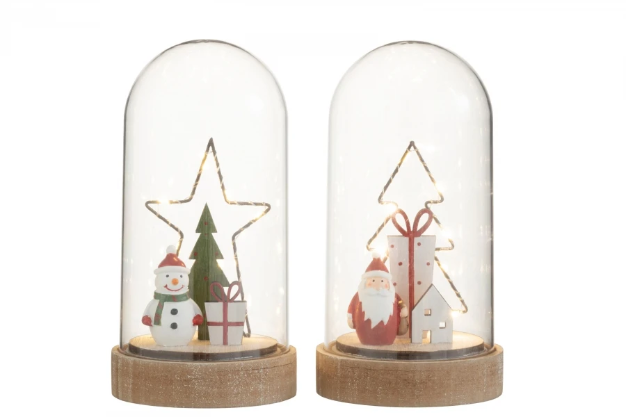 2 Cloches Sapin Noël Etoile Leds – Image 2