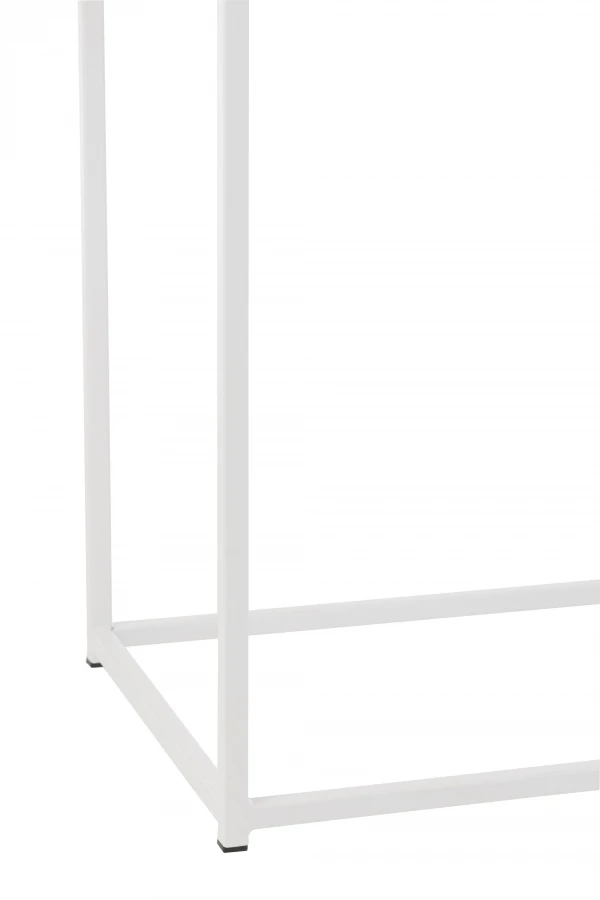 Console Bois Métal Zig Zag Naturel Blanc – Image 4