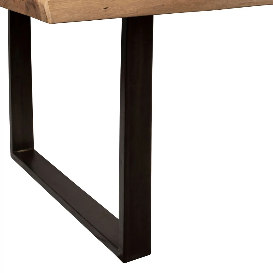 Table à Manger Factory Indus Bois Métal 240cm – Image 8
