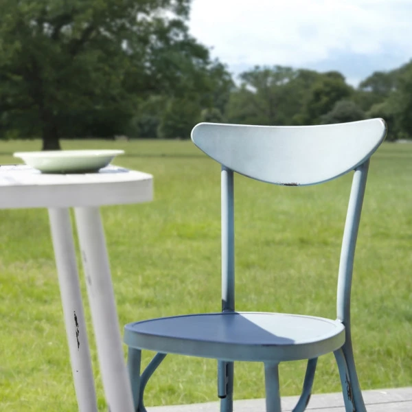Chaise Marie Alu Bleu Vintage (Indoor/Outdoor) – Image 4