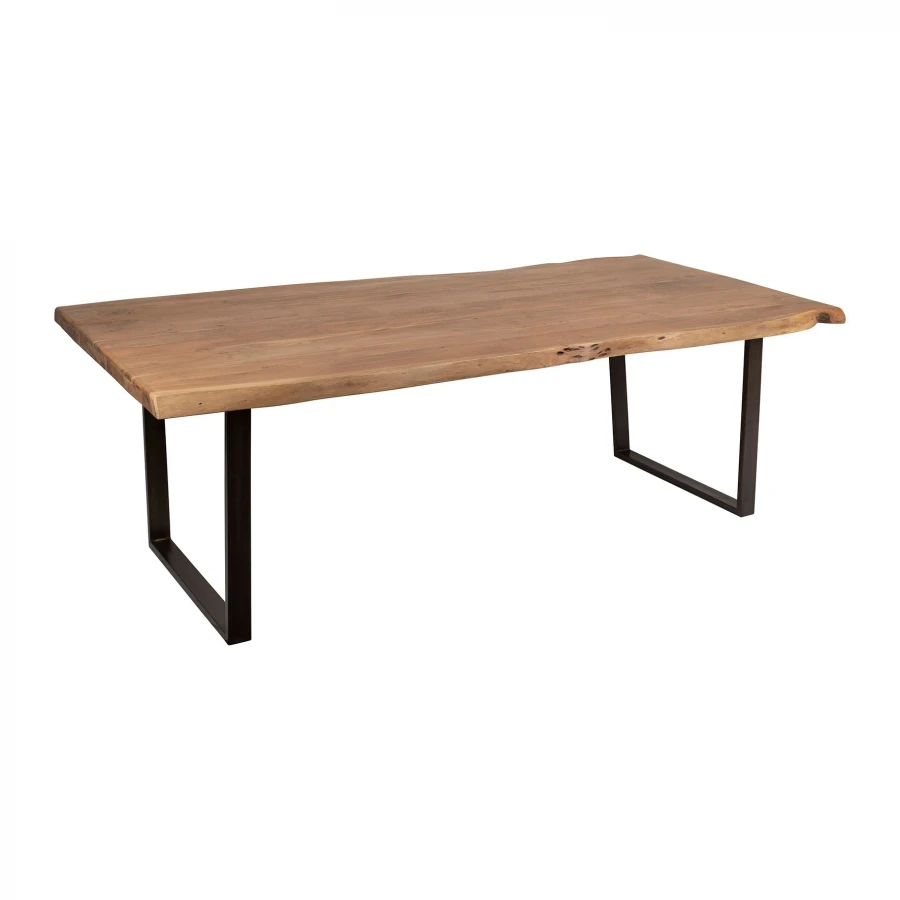 Table à Manger Factory Indus Bois Métal 240cm – Image 3