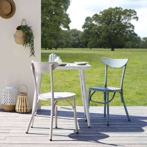 Chaise Marie Alu Bleu Vintage (Indoor/Outdoor) – Image 2