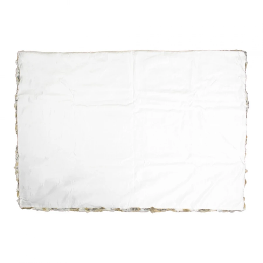 Plaid Fourrure Lapin Brun 130x180 – Image 3