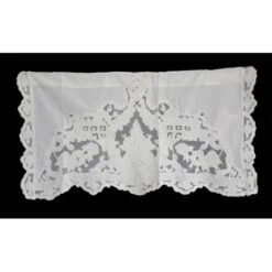 Mini Cantonnière Reine Blanc Coquecigrues80x40