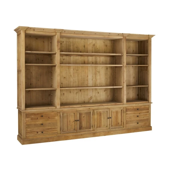 Bibliothèque Biarritz Pin Massif Recyclé – Image 2