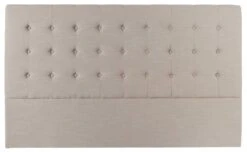 Tête De Lit Capitonné Lin Naturel Vatican 180cm