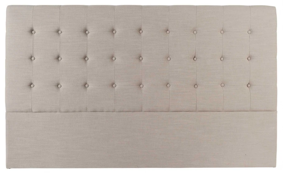 Tête De Lit Capitonné Lin Naturel Vatican 180cm