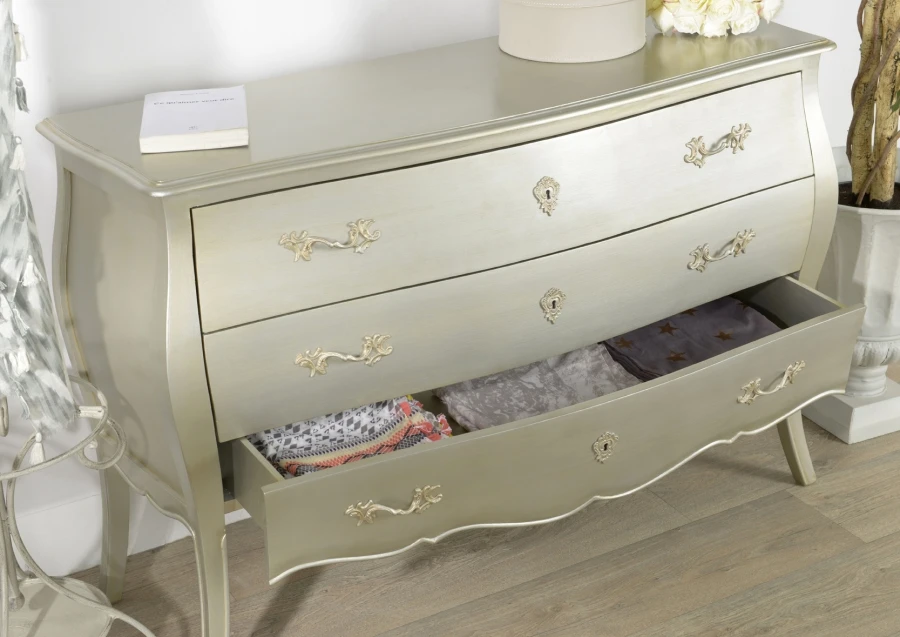 Commode 3 Tiroirs Murano Silver Amadeus – Image 2