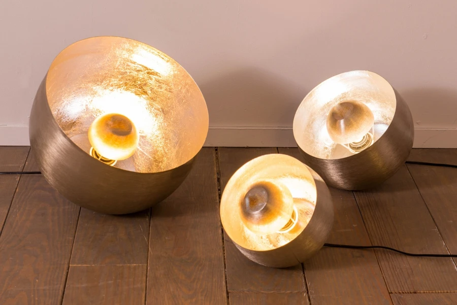 Lampe De Sol Métal Argent Samuel MM Amadeus Cades Deco – Image 3