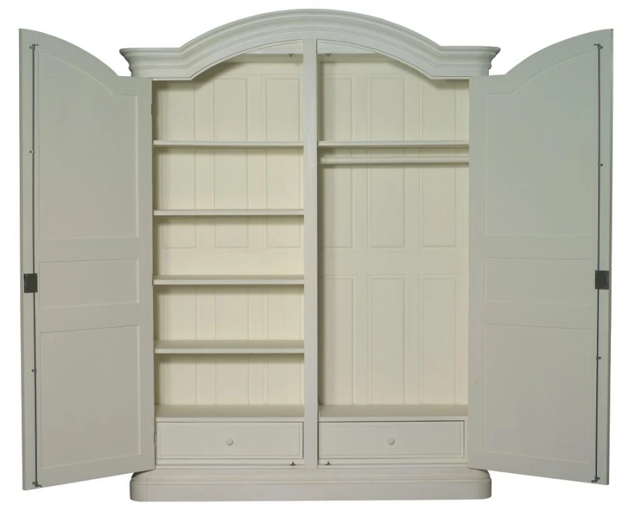 Armoire 2 Portes Pin Massif Basic -- 25 Patines Au Choix – Image 3