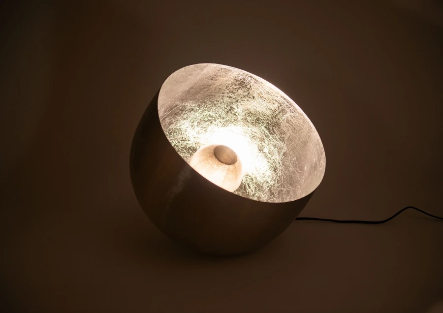 Lampe De Sol Métal Argent Samuel MM Amadeus Cades Deco – Image 2