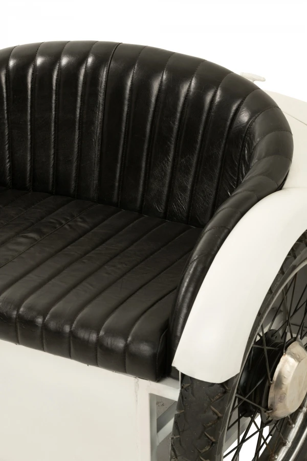 Fauteuil Voiture Coffre Métal Blanc – Image 8