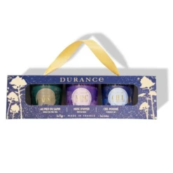 Coffret Bougies Parfumées Noël Sapin Musc D'hiver Ciel Poudré