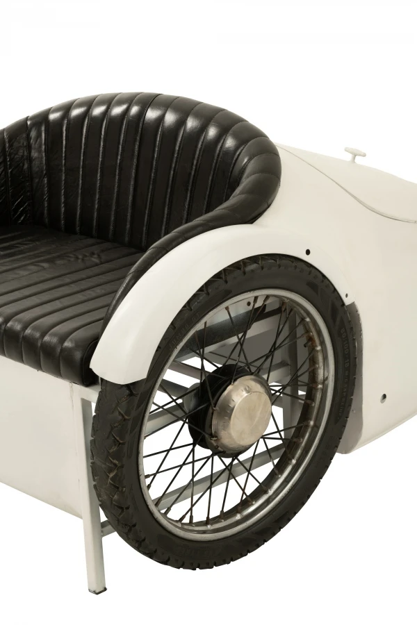 Fauteuil Voiture Coffre Métal Blanc – Image 7