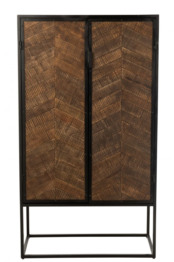 Armoire Bar Indus Métal/Bois Jline By Jolipa – Image 10