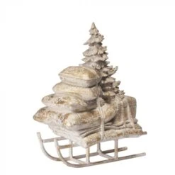 Traineau De Noël Serafina Or Clair Antique