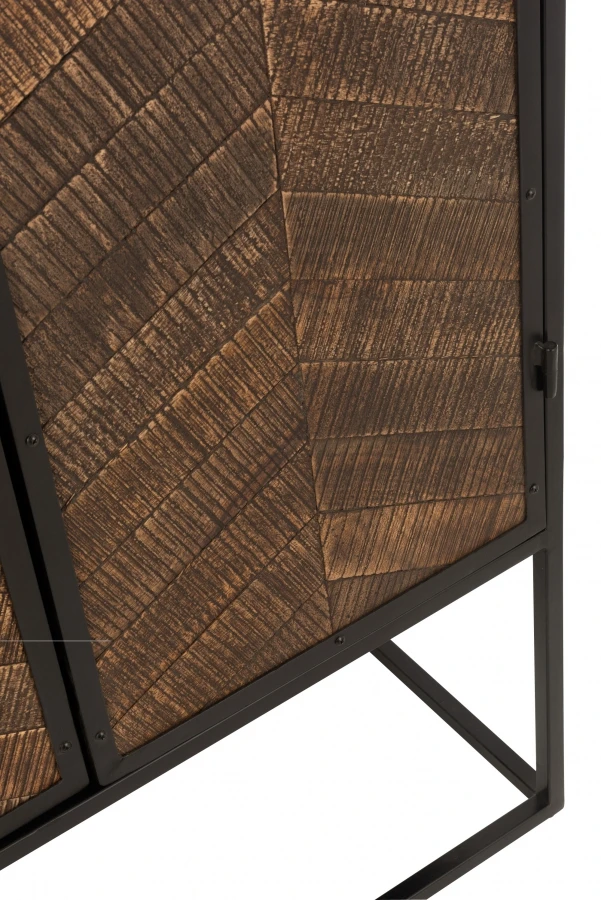 Armoire Bar Indus Métal/Bois Jline By Jolipa – Image 8