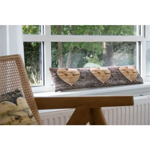 2 Boudins De Porte Coeurs Bois – Image 2