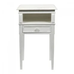 Chevet 1 Tiroir Arnaud Blanc --- Blanc D'Ivoire