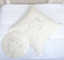 Taie D'oreiller St-Paterne Blanc Coquecigrues 60x60