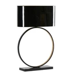 Lampe Anneau Métal Noir