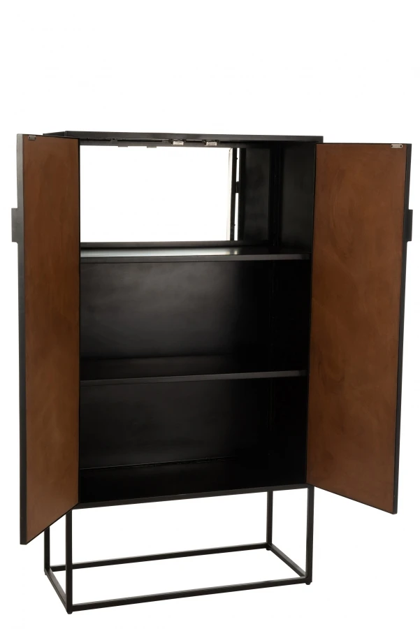 Armoire Bar Indus Métal/Bois Jline By Jolipa – Image 2