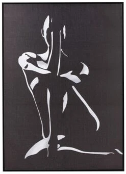 Tableau Cadre Femme Noir Et Blanc XL